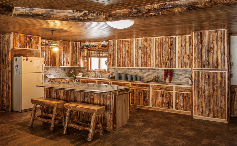Fireside Log Furniture Full Kitchen Custom Application 1