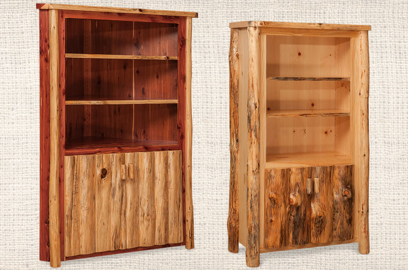 Fireside Log Furniture Shelves
