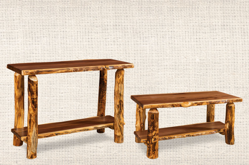 Fireside Log Furniture Tables