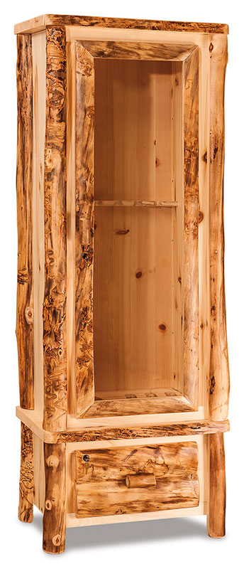 Fireside Log Furniture 6 Gun Cabinet