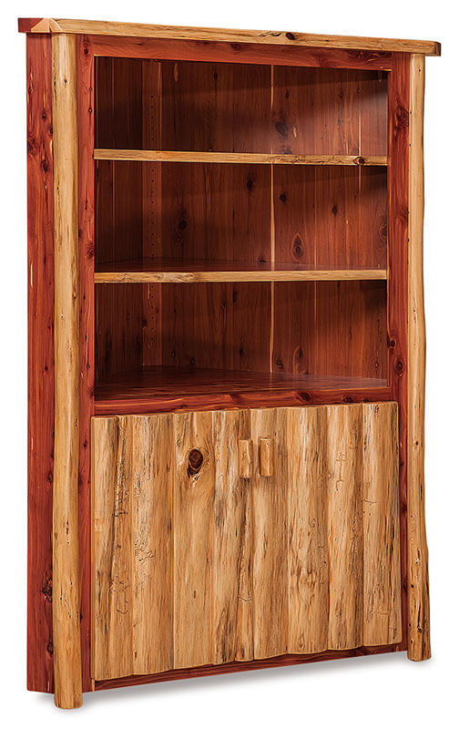 Fireside Log Furniture Corner Cabinet