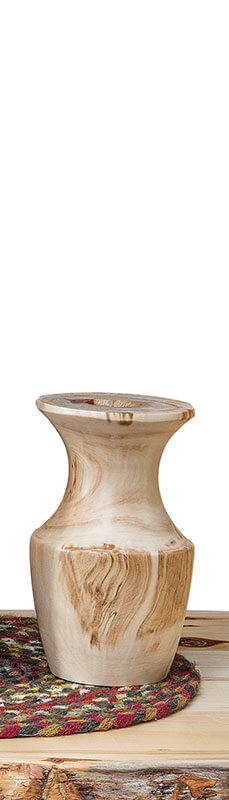 Fireside Log Furniture Vase V-8 Aspen